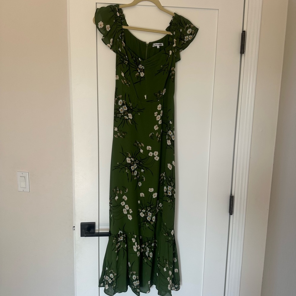 Floral Green Refomation Dress 2